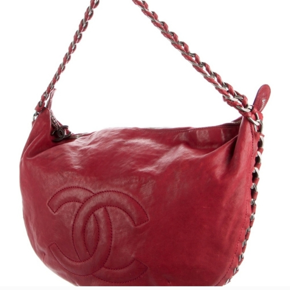 Auth Chanel Modern Chain CC Hobo - Picture 3 of 10